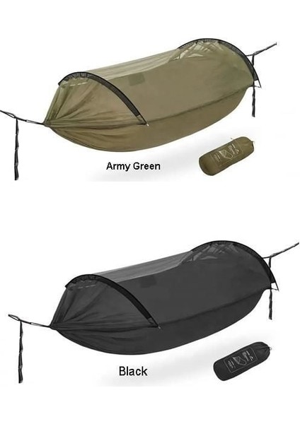 DC-C06 Flyingboat-02 3ın1 Cibinlikli Sivrisinek Önleyici Hamak Army Green