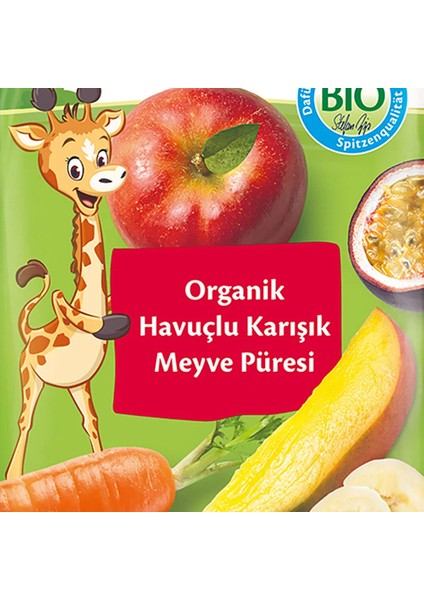 x 16 Adet Organik Havuçlu Karışık Meyve Püresi 100 gr fiyatları