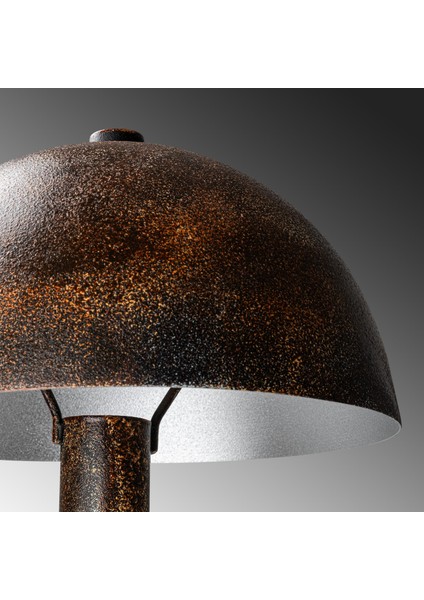 Togg Modern Metal Sıvama Başlık Ayaklı Lambader Patine, Retro Köşe ve Okuma Lambası TOGG-14811