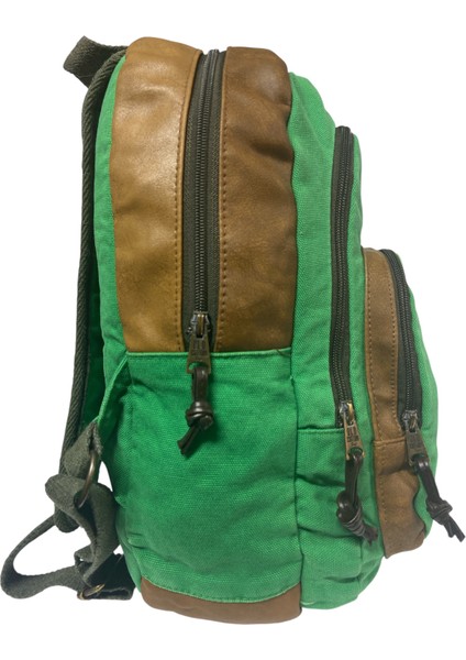 Old Cotton Kaliteli Siyah Vintage Salaş Baskılı Disayn Günlük Gezi Okul Sırt Çantası Revilla Bag 28X38CM indirimleri