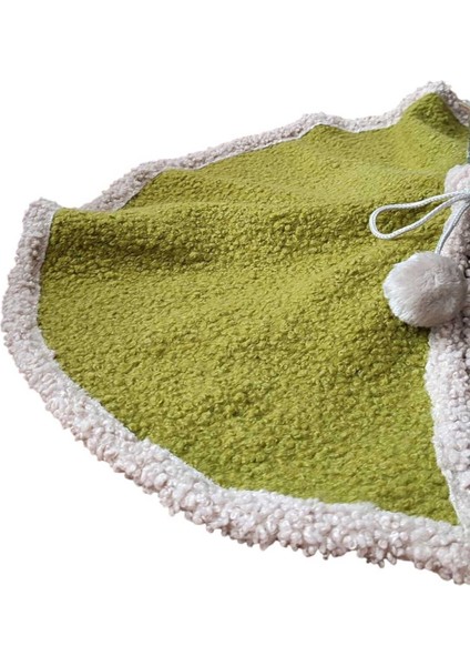 , Yılbaşı Çam Ağacı Altı Örtüsü, Çam Ağacı Ayak Halısı Örtüsü, Yeşil Renk, Peluş 70 cm indirimleri