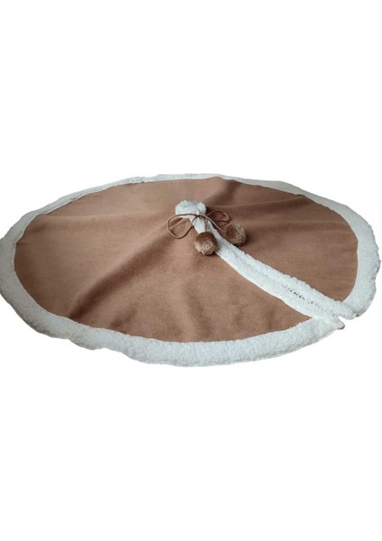 , Yılbaşı Çam Ağacı Altı Örtüsü, Çam Ağacı Ayak Halısı Örtüsü, Sütlü Kahve Renk, 88 cm fiyatları