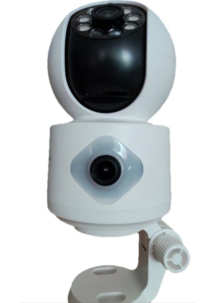 Sabit ve Hareketli Çift Kameralı Güvenlik ve Bebek Kamerası, Geniş Uygulamalı 2 Mp Çift Lens