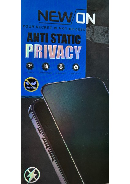 Iphone 16 Pro Hayalet (Anti Casus) Anti Statik Çizilmeye ve Darbeye Karşı Yüksek Kalite Ekran Koruyucu