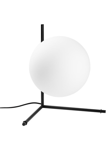 Luminar Modern Glop Cam Başlıklı Masa Lambası Dekoratif Aydınlatma Siyah LUMINAR-14170 fırsatları