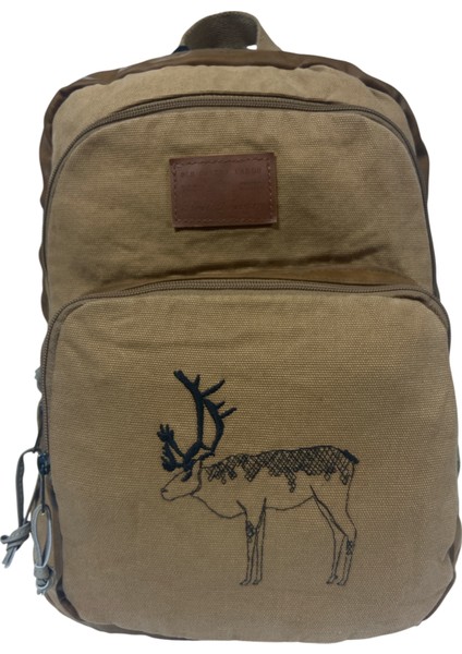 Old Cotton Kaliteli Siyah Vintage Salaş Baskılı Disayn Günlük Gezi Okul Sırt Çantası Revilla Bag 28X38CM fiyatları