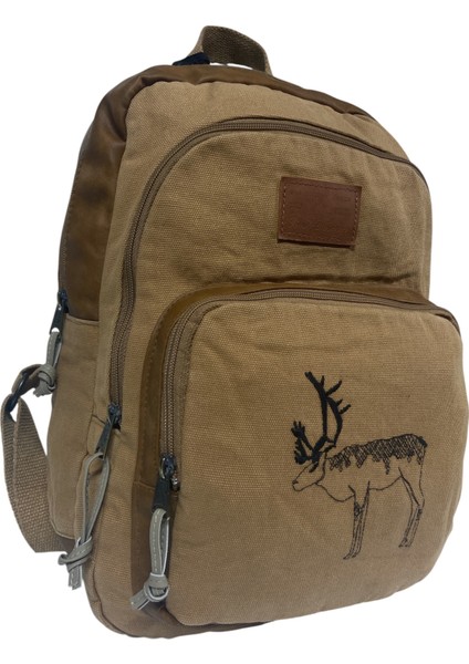 Old Cotton Kaliteli Siyah Vintage Salaş Baskılı Disayn Günlük Gezi Okul Sırt Çantası Revilla Bag 28X38CM modelleri
