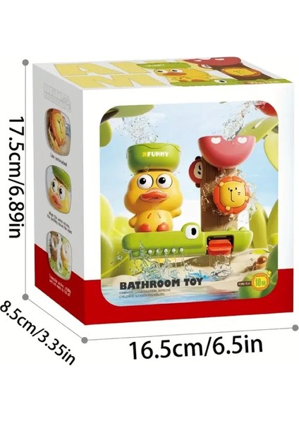 Sevimli Ördek Renkli Döner Duş, Banyo Oyuncağı 15X18 cm Vakumlu Yapışkan fiyatları