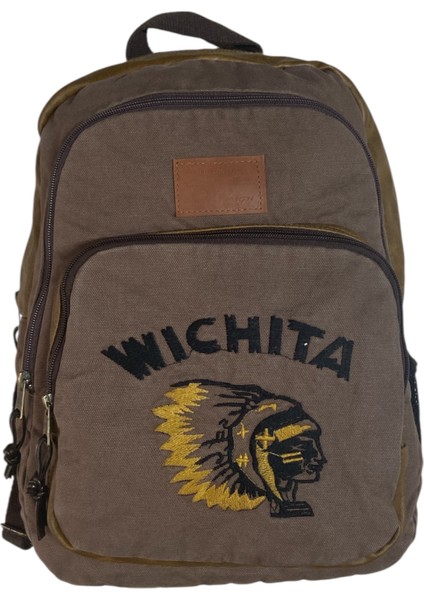 Old Cotton Kaliteli Siyah Vintage Salaş Baskılı Disayn Günlük Gezi Okul Sırt Çantası Revilla Bag 28X38CM fiyatları