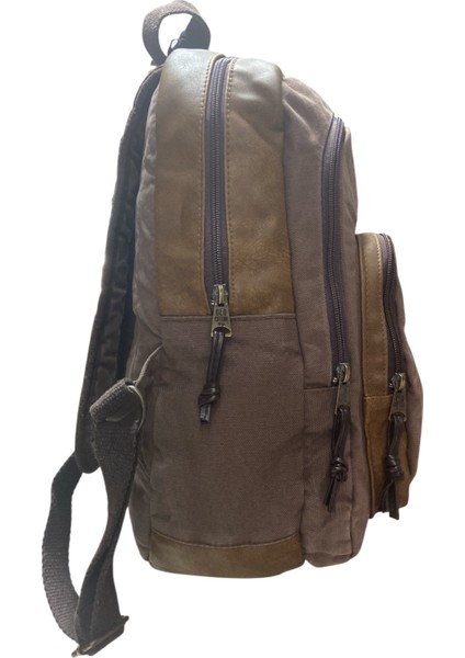 Old Cotton Kaliteli Siyah Vintage Salaş Baskılı Disayn Günlük Gezi Okul Sırt Çantası Revilla Bag 28X38CM indirimleri