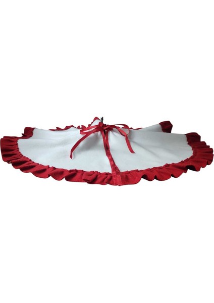 , Yılbaşı Çam Ağacı Altı Örtüsü, Çam Ağacı Ayak Halısı Örtüsü, Beyaz Renk,peluş 77 cm modelleri