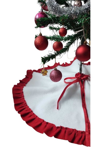 , Yılbaşı Çam Ağacı Altı Örtüsü, Çam Ağacı Ayak Halısı Örtüsü, Beyaz Renk,peluş 77 cm fırsatları