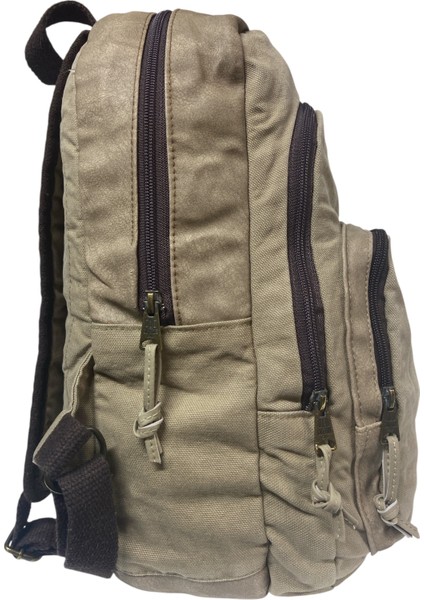 Old Cotton Kaliteli Siyah Vintage Salaş Baskılı Disayn Günlük Gezi Okul Sırt Çantası Revilla Bag 28X38CM indirimleri
