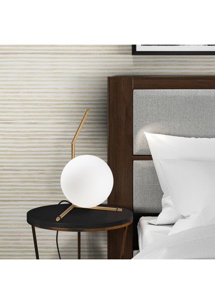 Luminar Modern Glop Cam Başlıklı Masa Lambası Dekoratif Aydınlatma Parlak Gold LUMINAR-14166 fırsatları