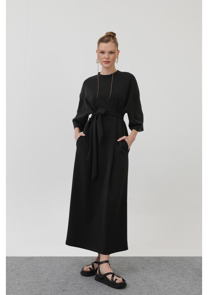 Kadın Kuşak Detaylı Basic Elbise fırsatları