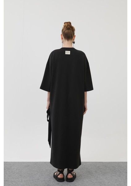 Kadın Kuşak Detaylı Basic Elbise