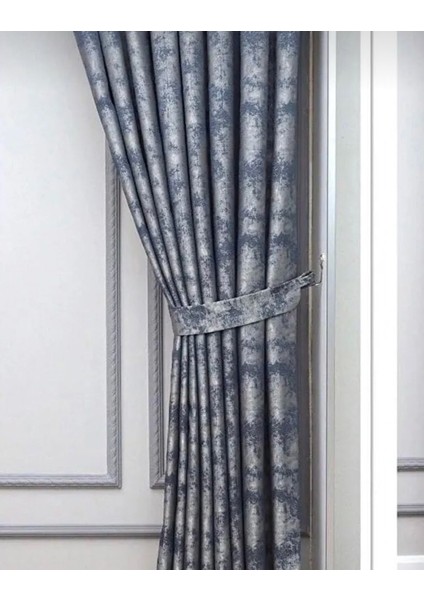 Mavi Istanbul Fon Desen Yeni Sezon Pileli, Kırışmaz, Özel Koleksiyon ( Tek Kanat ) Tül, Perde, fiyatları