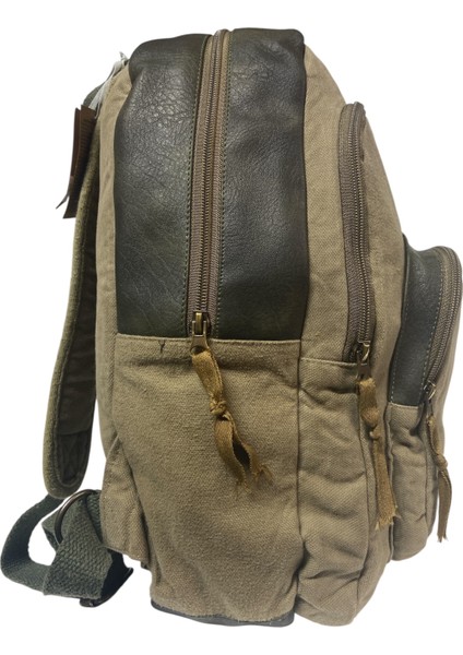 Old Cotton Kaliteli Siyah Vintage Salaş Baskılı Disayn Günlük Gezi Okul Sırt Çantası Revilla Bag 28X38CM indirimleri