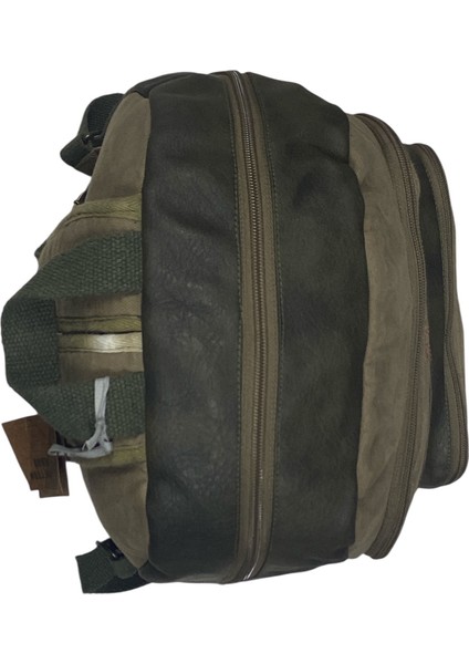 Old Cotton Kaliteli Siyah Vintage Salaş Baskılı Disayn Günlük Gezi Okul Sırt Çantası Revilla Bag 28X38CM