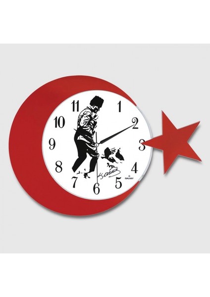 Ay Yildiz Duvar Saati 134-3