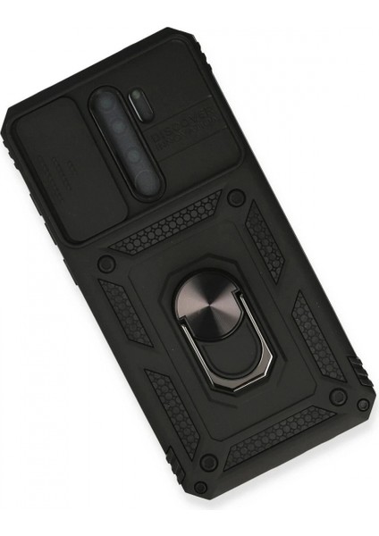 Xiaomi Redmi Note 8 Pro Kılıf Pars Lens Yüzüklü Silikon - Siyah modelleri