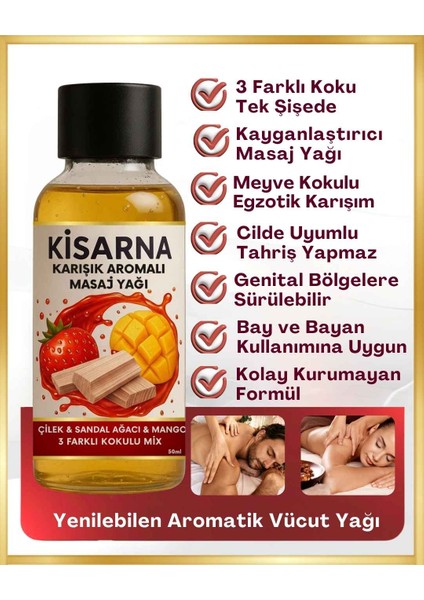 Anında Islatır Kayganlaştırır Çifte Etkili Çilek Sandal Ağacı Mango Karışık Aromalı Masaj Yağı fiyatları