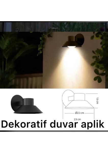 ECN-5076 Bahçe Duvar Aplik – Profesyonel Dış Mekan Aydınlatma