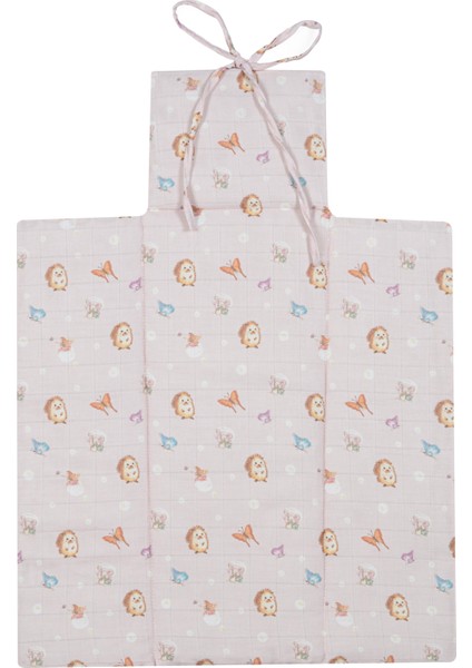 %100 Pamuk Muslin Alt Değiştirme Matı – Katlanabilir 45X65 cm Büyülü Bahçe Koleksiyonu