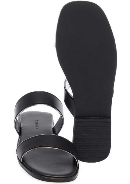 Siyah Vegan Kadın Terlik - K24Y1TR67090-O3C