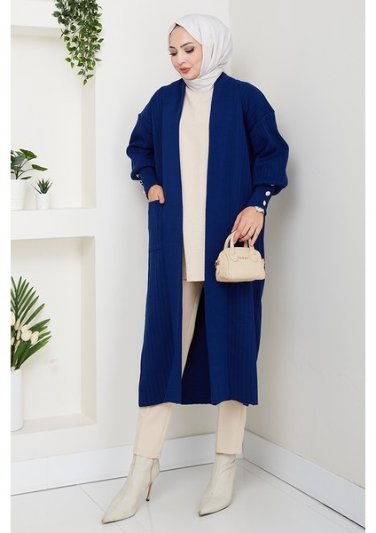 Balon Kol Triko Hırka 1613 - Lacivert