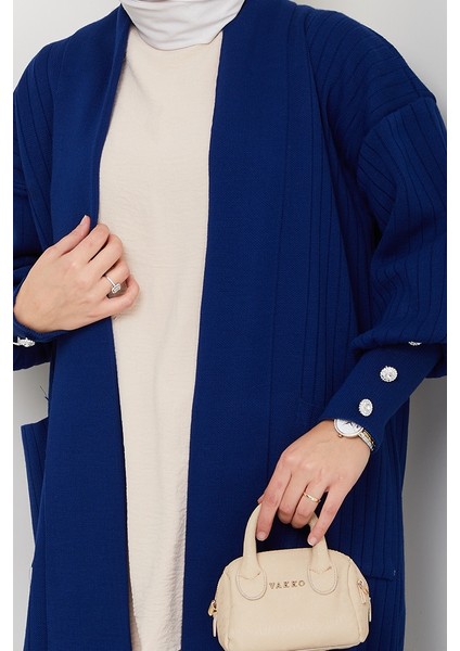 Balon Kol Triko Hırka 1613 - Lacivert fırsatları