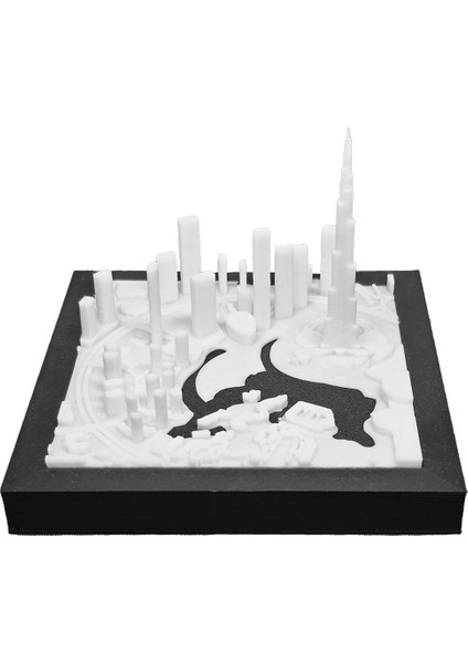 Dubai Burj Khalifa Minyatür Duvar ve Masa Dekorasyonu Üç Boyutlu Mini Tablo modelleri