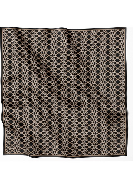 Geometrik Desen Ipek Twill Eşarp 4214D01 86 fiyatları