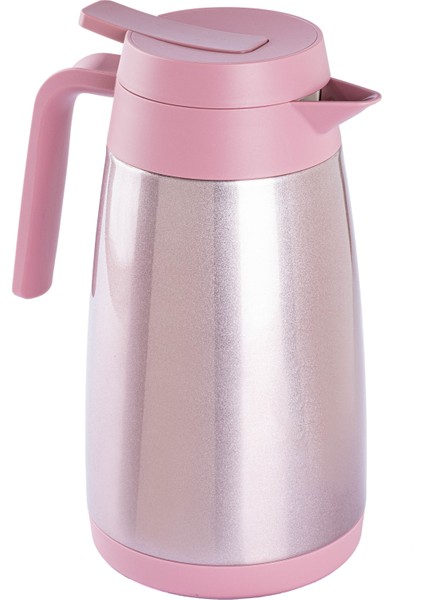 Okadı Pembe Paslanmaz Çelik Çay Termosu 1l