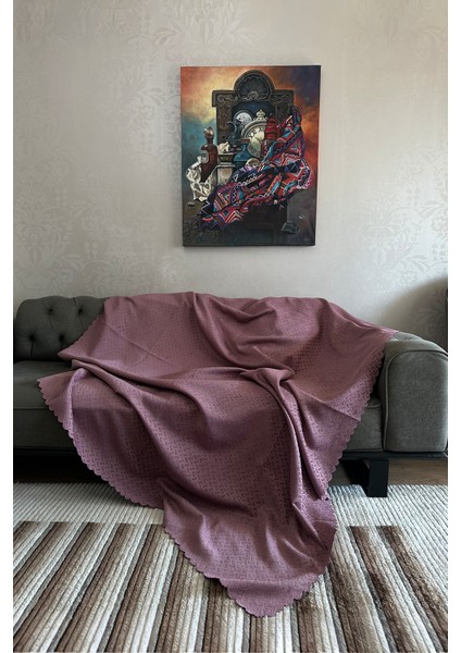 Kadife Şönil Koltuk Örtüsü, Kaymaz Kanepe Örtüsü, Koltuk Şalı (180 x 220CM)