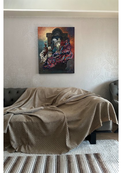 Kadife Şönil Koltuk Örtüsü, Kaymaz Kanepe Örtüsü, Koltuk Şalı (180 x 220CM)