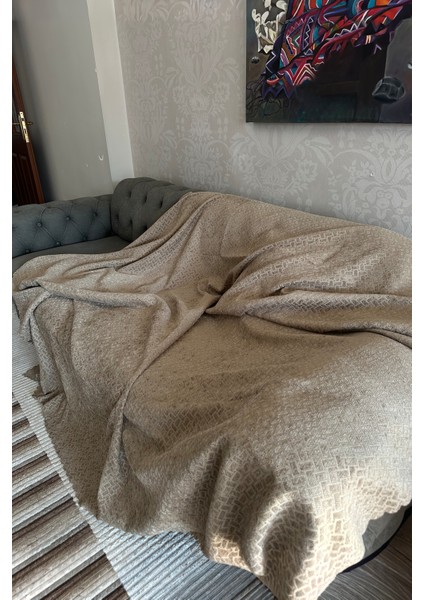 Kadife Şönil Koltuk Örtüsü, Kaymaz Kanepe Örtüsü, Koltuk Şalı (180 x 220CM) fiyatları