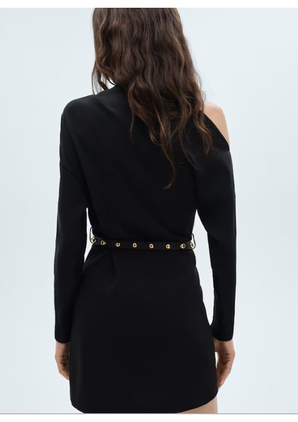 Kemerli Asimetrik Elbise fiyatları