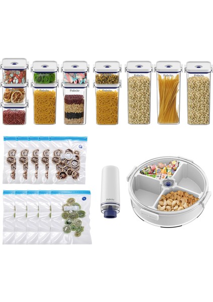 Magicmom Vakum Pompalı Saklama Kabı Seti (24 Parça)