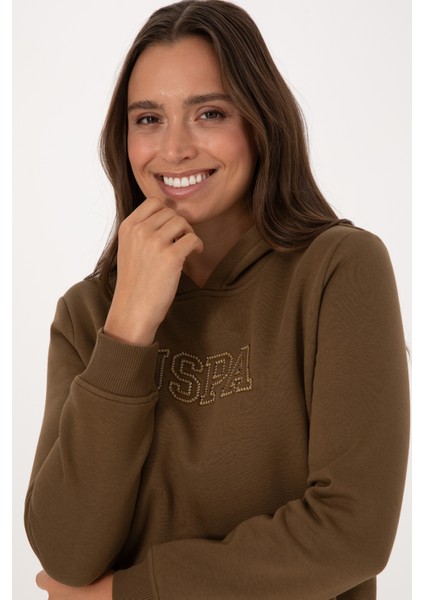 Kadın Haki Sweatshirt 50313566-VR027 fiyatları