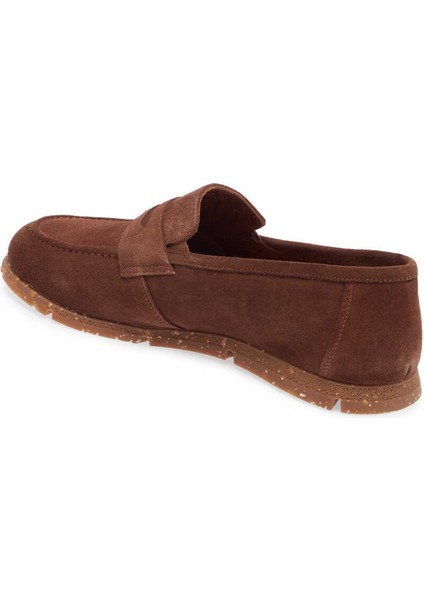 Taba Hakiki Süet Deri Erkek Loafer - E24I1AY56588-K59