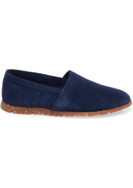 Mavi Hakiki Süet Deri Erkek Loafer - E24I1AY56589-F60