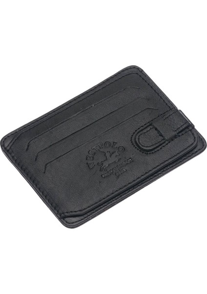 Hakiki Deri Kuşaklı Unisex Kartlık - Siyah fiyatları