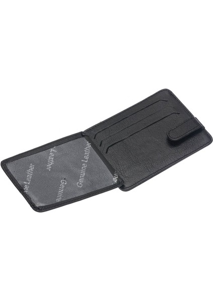 Hakiki Deri Kuşaklı Unisex Kartlık - Siyah modelleri