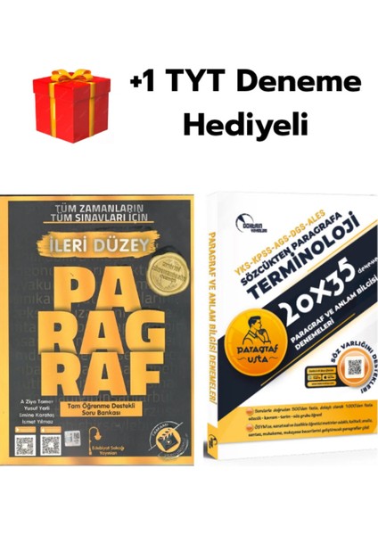 Edebiyat Sokağı 2026 Tyt Ileri Düzey Paragraf Soru Bankası ve 20X35 Paragraf Deneme+Tyt Denemehediye