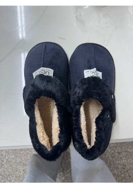 Unisex Içi Yünlü Kışlık Panduf- Eva Taban Ev Botu- Ayakkabısı