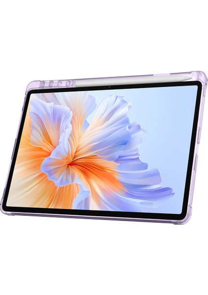 Honor Pad V9 Uyumlu Kılıf Üçe Katlanan Kalem Bölmeli Standlı Tablet Kılıfı Uyandırma Özellikli fırsatları