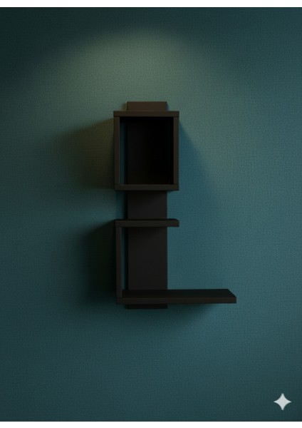 Dekoratif Ahşap Duvar Rafı