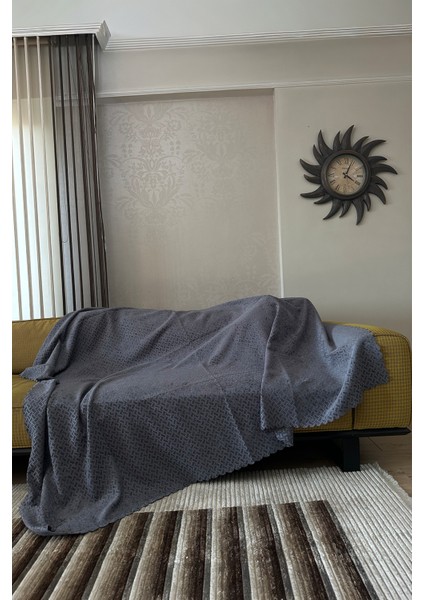 Kadife Şönil Koltuk Örtüsü, Kaymaz Kanepe Örtüsü, Koltuk Şalı (180 x 220CM)