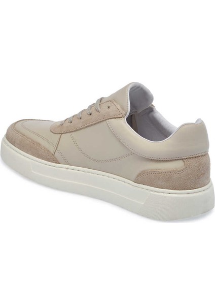 Bej Hakiki Deri Erkek Sneaker - E24I1AY56602-D6P
